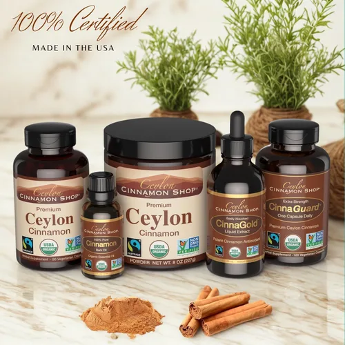 Miniatura 7 de Ceylon Cinnamon Shop Suplemento orgánico de canela de Ceilán (100% certificado), 90 cápsulas