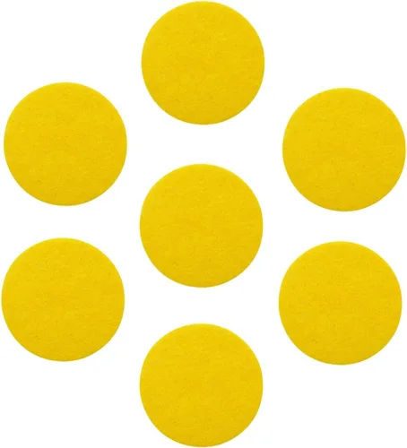 Miniatura 7 de tBesme Círculos de fieltro adhesivos negros; círculos adhesivos de fieltro negro para bricolaje y costura artesanal, 1 pulgada, paquete de 100