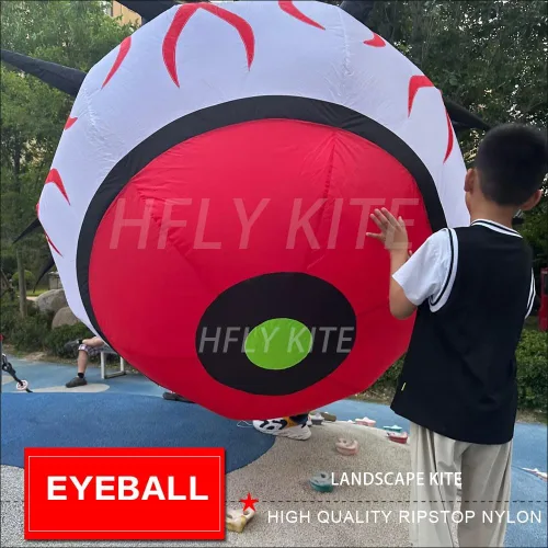 Miniatura 2 de HFLY - Paisaje inflable suave de 8.2 ft para niños y adultos, nailon Ripstop, línea de cometa
