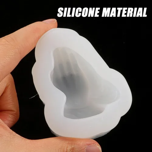 Miniatura 5 de Hemoton Buddha - Molde colgante de silicona para mano, 2.75 x 2.08 x 1.18 pulgadas, molde flexible transparente para manualidades, fundición