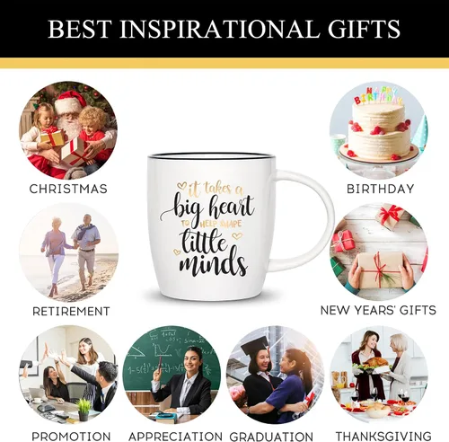 Miniatura 6 de CARAKNOTS Regalos de Apreciación para Profesoras Taza de Café Regalos para Profesores para el Día de San Valentín Cumpleaños Graduación Navidad