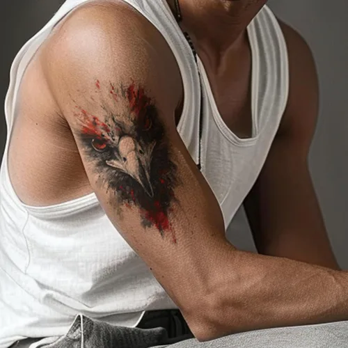 Miniatura 4 de Everjoy 25 hojas de calcomanías temporales de tatuajes de bestia dura, 12 hojas de tatuajes falsos de animales de acuarela de brazo grande, 13
