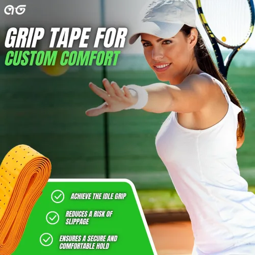 Miniatura 9 de Raquetas de tenis para 2 jugadores, paquete variado de dos colores con 2 pelotas de tenis, cinta de agarre, tarjetas de oferta y bolsa