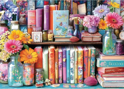 Miniatura 18 de Rompecabezas de 1000 piezas para adultos, tema de “Laberinto vintage de libros”, póster e impresión de alta definición, 27.5 x 19.7 pulgadas, sin