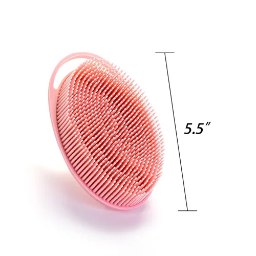 Miniatura 5 de Cepillo sensorial prémium para niños o autismo, limpiador corporal de silicona suave, cepillos de terapia ocupacional 2 en 1, esponja de silicona