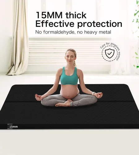Miniatura 7 de nuveti Tapete Grande para Ejercicios - Tapete de Yoga de 15mm/20mm/30mm de Grosor Tapete de Ejercicios para Fitness, Yoga, Pilates, Estiramientos