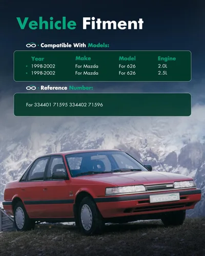 Miniatura 4 de SCITOO Juego de 2 amortiguadores delanteros para Mazda, amortiguadores y puntales para Mazda 626 Amortiguadores 1998 1999 2000 2001 2002 para Mazda