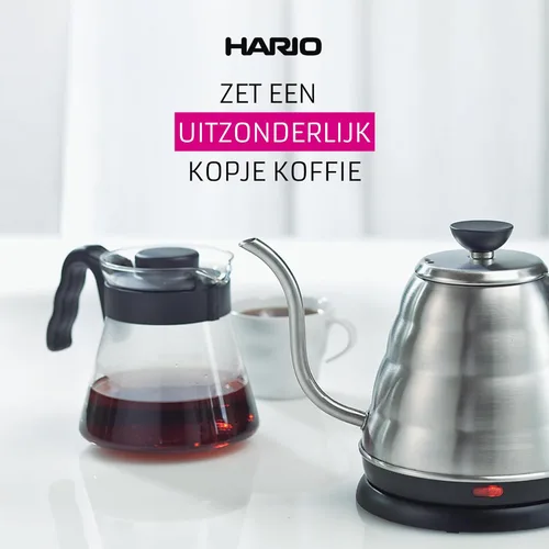 Miniatura 7 de Hario V60 Jarra de café de vidrio, 450ml, Negro