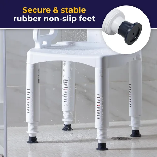 Miniatura 7 de Silla de ducha Drive Medical de serie Premium con respaldo y brazos