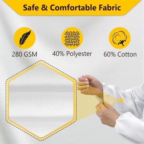 Miniatura 2 de Traje de Abeja, Atuendo de Apicultura Profesional Traje Completo de Apicultor con Capucha y Velo para Hombres y Mujeres Apicultores y Principiantes