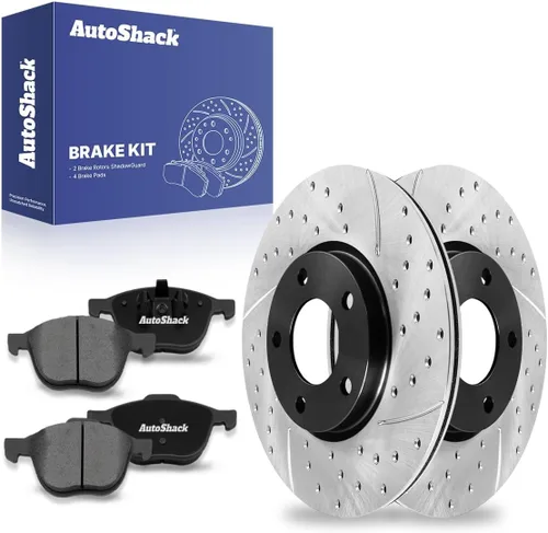 Miniatura 10 de AutoShack - Kit de repuesto de rotores de freno delantero con pastillas de freno de cerámica para Mazda 3 2004-2013 2006-2010 2012-2017 Mazda 5 2010