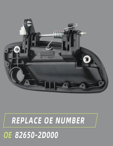Miniatura 5 de Manija de puerta exterior delantera izquierda lado del conductor compatible con Hyundai Elantra 2001 2002 2003 2004 2005 2006 Reemplazo # 82650-2D000