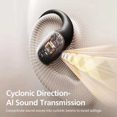 Miniatura 4 de Auriculares de Oreja Abierta con 35 Horas de Reproducción, Auriculares Inalámbricos de Conducción de Aire Verdaderos con Ganchos para las Orejas