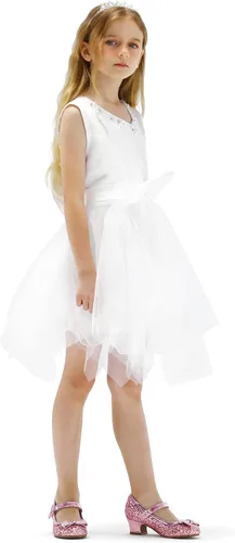 Miniatura 5 de K KomForme Mary Jane - Zapatos de vestir para niña, con purpurina de 1.5 pulgadas, tacón bajo, para boda, fiesta, princesa, zapatos para niños