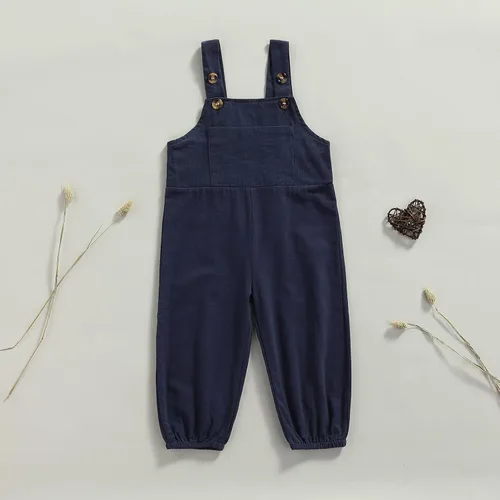 Miniatura 4 de Rtnnsbbfcm Overol de algodón y lino para bebé, niño, niña, pantalones largos, de una pieza, overol de verano y otoño
