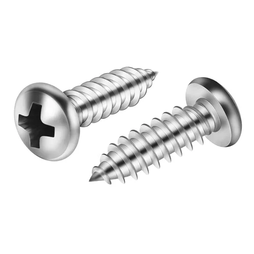 Miniatura 11 de Mellewell Tornillo autorroscante #4 x 1 de cabeza de cacerola, tornillos de chapa metálica de cabeza plana, tornillos de madera, acabado negro