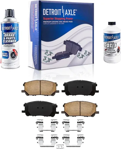 Miniatura 45 de Detroit Axle - Pastillas de freno traseras para Honda Odyssey 2011-2017 Pilot 2007-2013 MDX 2010-2013 ZDX 2010-2013 Pastillas de freno de cerámica
