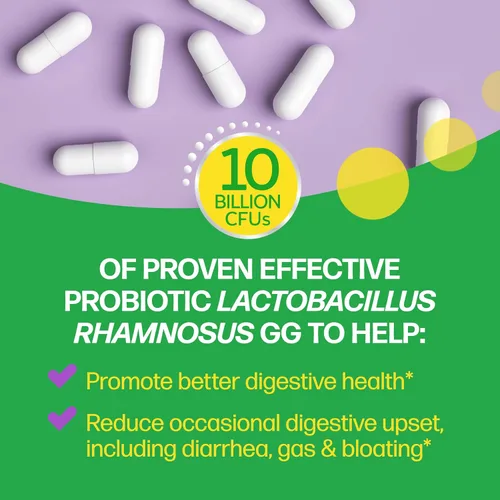 Miniatura 9 de Culturelle Cápsulas probióticas diarias para hombres y mujeres, cepa probiótica más estudiada clínicamente, salud digestiva e intestinal, apoya