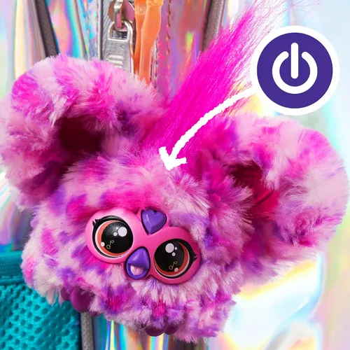 Miniatura 5 de Furby Furblets Hip-Bop Mini Friend, más de 45 sonidos, música hip hop y frases furbish, juguetes de peluche electrónicos, rosa y morado, regalos