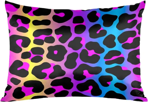 Miniatura 30 de Funda de almohada de satén de unicornio rosa lindo para cabello y piel, tamaño estándar, funda de almohada de seda suave de satén refrescante