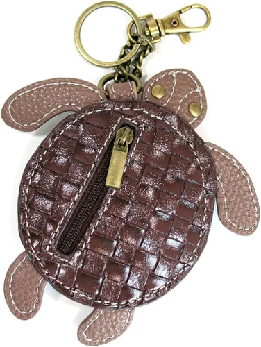 Miniatura 8 de Chala Bolsos de mano, estilo casual, suave, grande hombro o bolso cruzado con llavero, color verde azulado, Búho