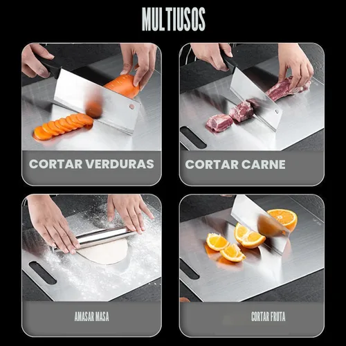 Miniatura 5 de Tabla de Corte de Titanio - Nueva Mejora 2025 Tablas de Corte 100% Puras de Titanio para Cocina, Doble Cara, No Tóxica, Titanware, Tabla de Corte