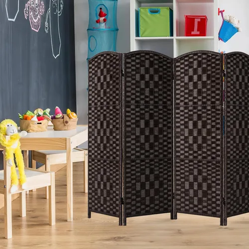Miniatura 8 de HALLYBEE Divisor de habitación pequeño, pantalla de privacidad, separadores de habitación cortos y pantallas de privacidad plegables, divisiones