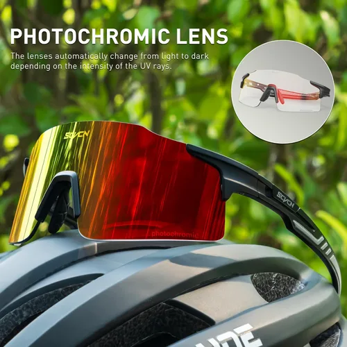Miniatura 3 de SCVCN Fotocromático Ciclismo Gafas Deportivas Gafas de sol Hombres Mujeres Claro Bicicleta MTB UV400 Protección TR90 Frame Bike