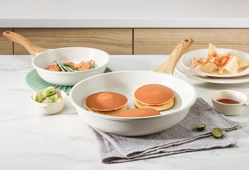 Miniatura 9 de SENSARTE Juego de utensilios de cocina de cerámica antiadherente de 13 piezas, juego de ollas y sartenes saludables, juego de cocina no tóxico