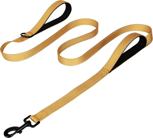 Miniatura 34 de Joytale - Correa resistente para perros grandes que tiran, doble asa para control de tráfico, correas reflectantes de doble cara para perros grandes
