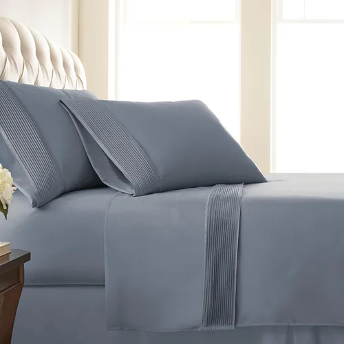 Miniatura 14 de Southshore Fine Linens®, juego de ropa de cama con bolsillo profundo, Microfibra, Negro, gemelo