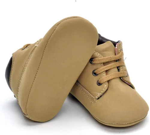 Miniatura 3 de Zapatos de bebé para niños de alta calidad, color marrón