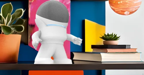 Miniatura 3 de Splin Soporte de escritorio Alexa Smart Speaker Echo Dot de 4ª o 5ª generación - Amazon Mr. Bill (blanco)