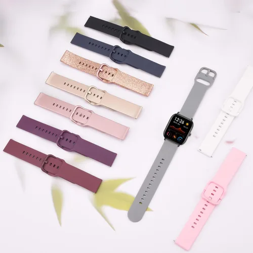 Miniatura 4 de Correas de reloj de silicona de liberación rápida de 20 mm y 22 mm, correa de reloj deportiva suave de reemplazo para mujeres y hombres