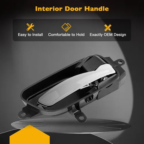 Miniatura 2 de Gledewen Manijas de puerta interiores - Delantera y trasera derecha (lado del pasajero) para Nissan Altima, Titan, Titan XD, Murano - Reemplaza#