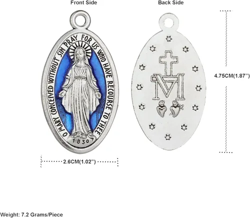 Miniatura 2 de Medalla milagrosa/San Benito/Crucifijo Crucifijo Colgantes para DIY Rosario Collar Joyería Fabricación de Cuentas de Oración