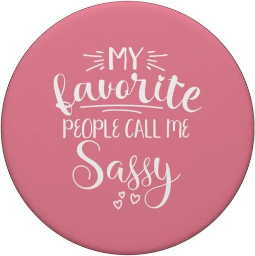 Miniatura 3 de My Favorite People Call Me Sassy PopSockets Swappable PopGrip