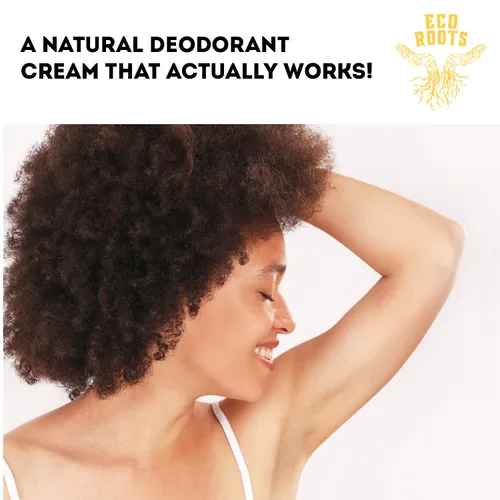 Miniatura 5 de ECO ROOTS Desodorante natural para mujeres y hombres Crema desodorante orgánica sin aluminio Desodorante saludable sin bicarbonato