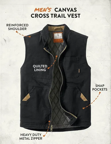 Miniatura 5 de Legendary Whitetails Chaleco de lona para hombre