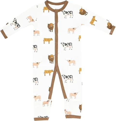 Miniatura 20 de KYTE BABY Mameluco suave unisex con cierre a presión, 97% rayón hecho de bambú, 3% elastano