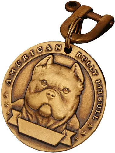 Miniatura 37 de Etiquetas de identificación para mascotas de cobre puro, etiquetas de nombre de perro personalizadas en relieve 3D con letras personalizadas