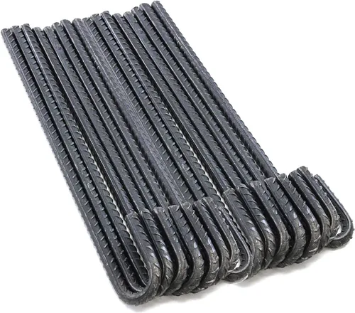 Miniatura 3 de Trident Fence Estacas de tierra de acero con gancho en J de 18 pulgadas (paquete de 4)
