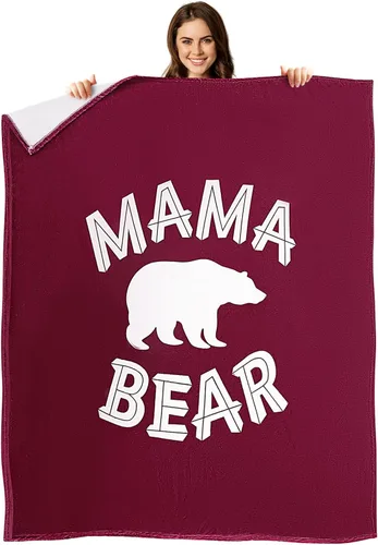 Ganeen Regalos de cumpleaños para mamá, manta con estampado de guepardo, franela suave y acogedora para mamá de hija, hijo, marido, 60 x 50 pulgadas