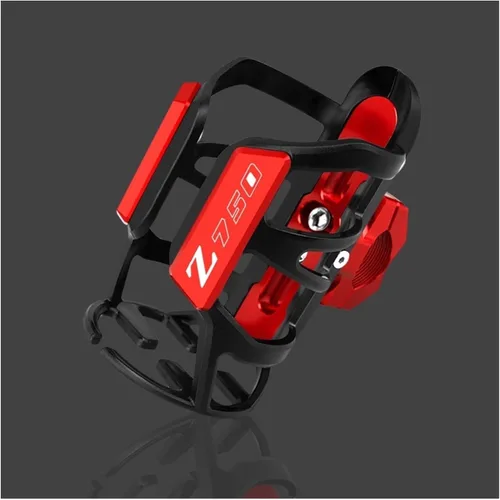 Miniatura 8 de Z - Accesorios CNC para motocicleta Kawasaki Z750 Z900 Z750R/750S ajustable para botella de agua de bebidas soporte X (color Z750 negro)