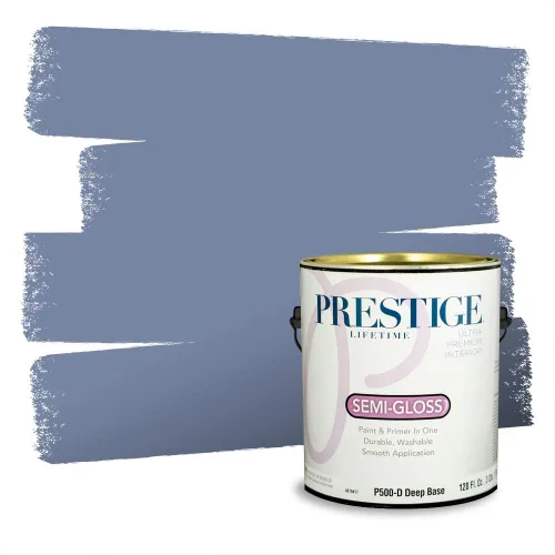 Miniatura 473 de Pintura Exterior + imprimación PRESTIGE, todo-en-uno, 1 galón, acabado mate, color comparable al Valspar* Royal Gray* VS151-Gris real