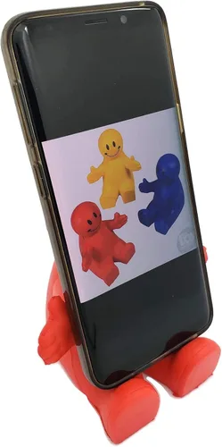 Miniatura 7 de Zugar Land Soportes para teléfono de 4 pulgadas con diseño de cara sonriente exprimible (paquete de 3) accesorios de escritorio para aliviar