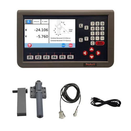 Miniatura 11 de Pantalla LCD de 7 pulgadas Contador de pantalla de lectura digital de 2 ejes y codificador de escala magnética 2 unids longitud de viaje