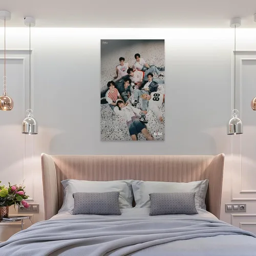 Miniatura 8 de K-pop Artist Poster Stray Kids Maxident Case 143 Ver. 3rd Teaser Prints Painting Nordic Decoration Living Room Home Decor 24x36inch(60x90cm)