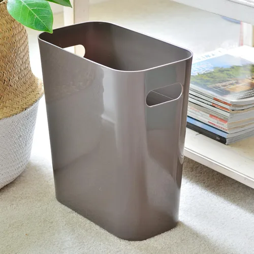 Miniatura 3 de Youngever Paquete de 2 cubos de basura delgados de 3 galones, contenedor de basura de plástico con asas para oficina en casa, sala de estar, sala