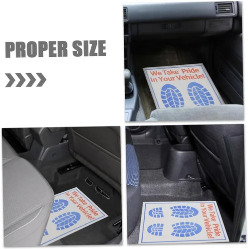 Miniatura 2 de Alfombrillas de piso para automóviles, 80 hojas de papel, fundas desechables antideslizantes de ajuste universal